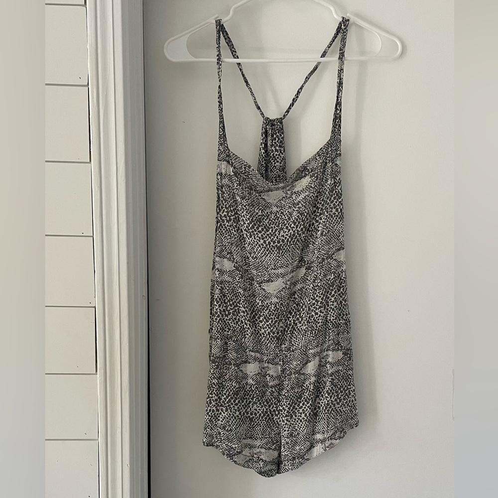 Acacia Snakeskin Overalls Short Small